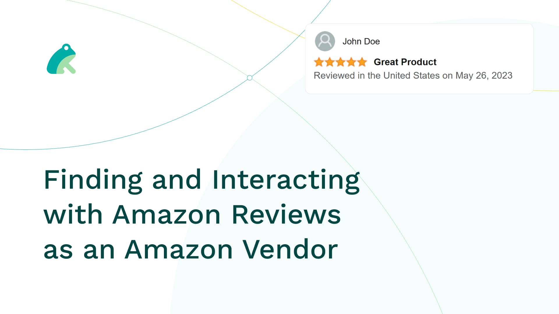 Finding and Interacting with Amazon Reviews as an Amazon Vendor